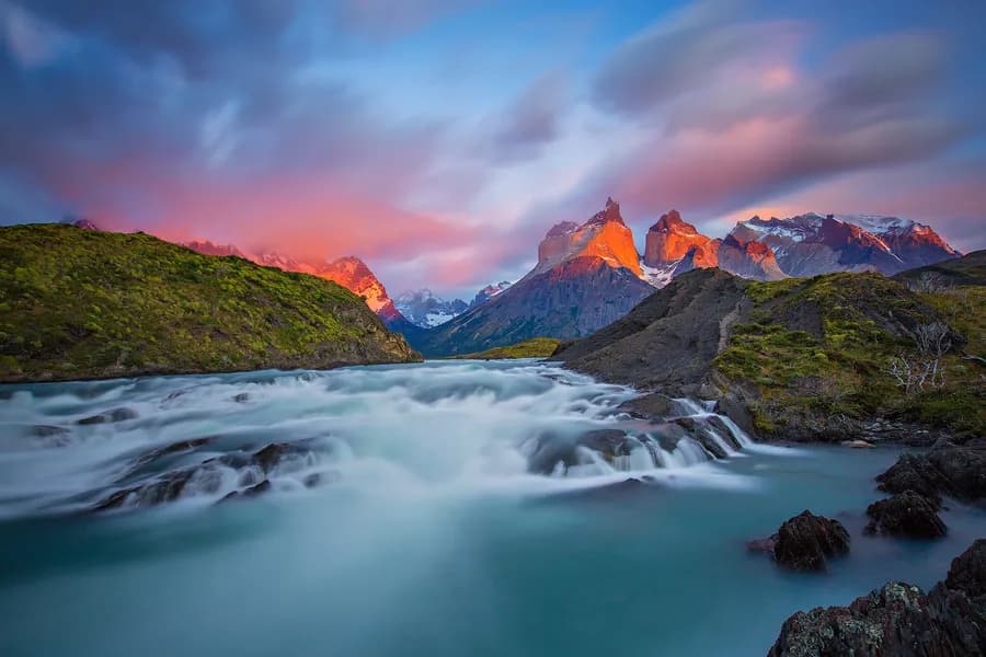 Paine River in Chile